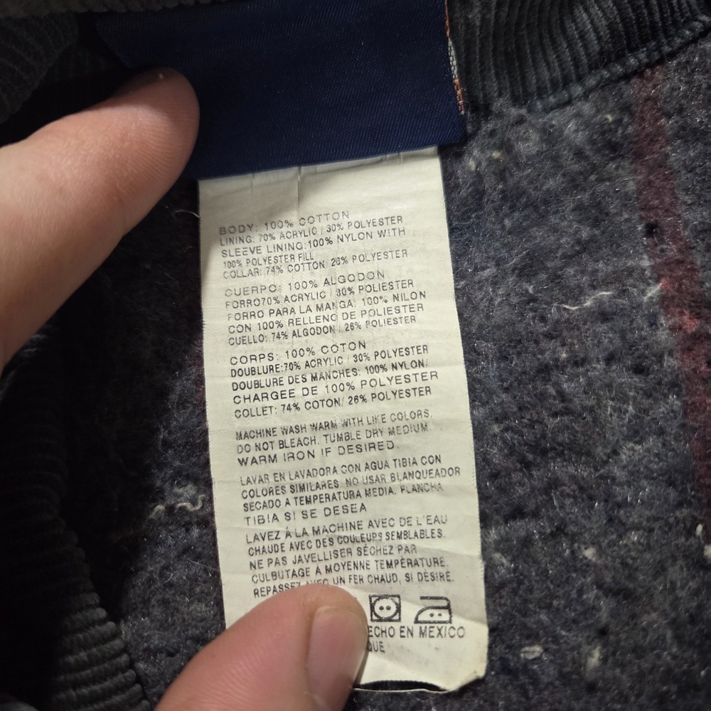 Dickies Distressed Denim Blue Chore Coat Blanket Lined Corduroy Collar Mens XXL - Picture 13 of 16